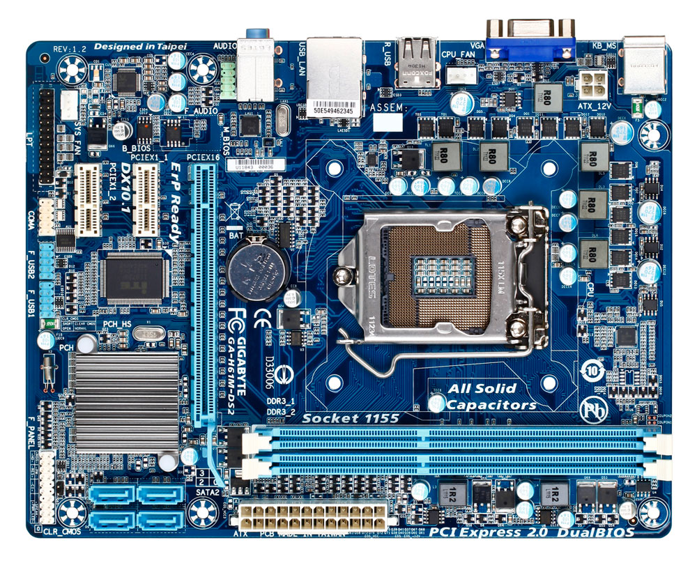 Main Gigabyte GA-H61M-DS2, Soctket 1150 (GA-H61M-DS2)
